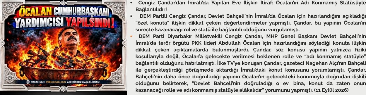 ÖCALAN CUMHURBAŞKANI YARDIMCISI YAPILSINDI!